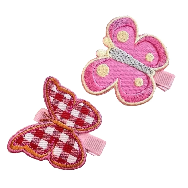 

Y2k 90s Aesthetic Embroidery Hairpin for Woman Duckbill Hair Clip