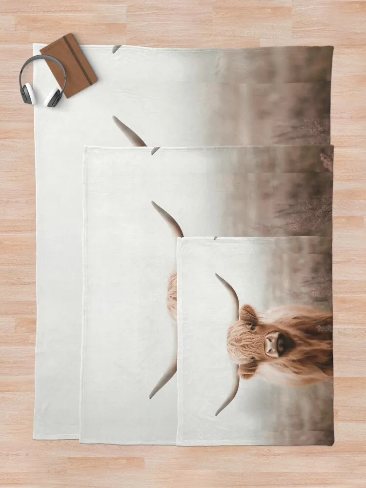 Футболка Rustic Boho Highland Cow от NoarusRainbowLand — милое одеяло Country Charm диваны