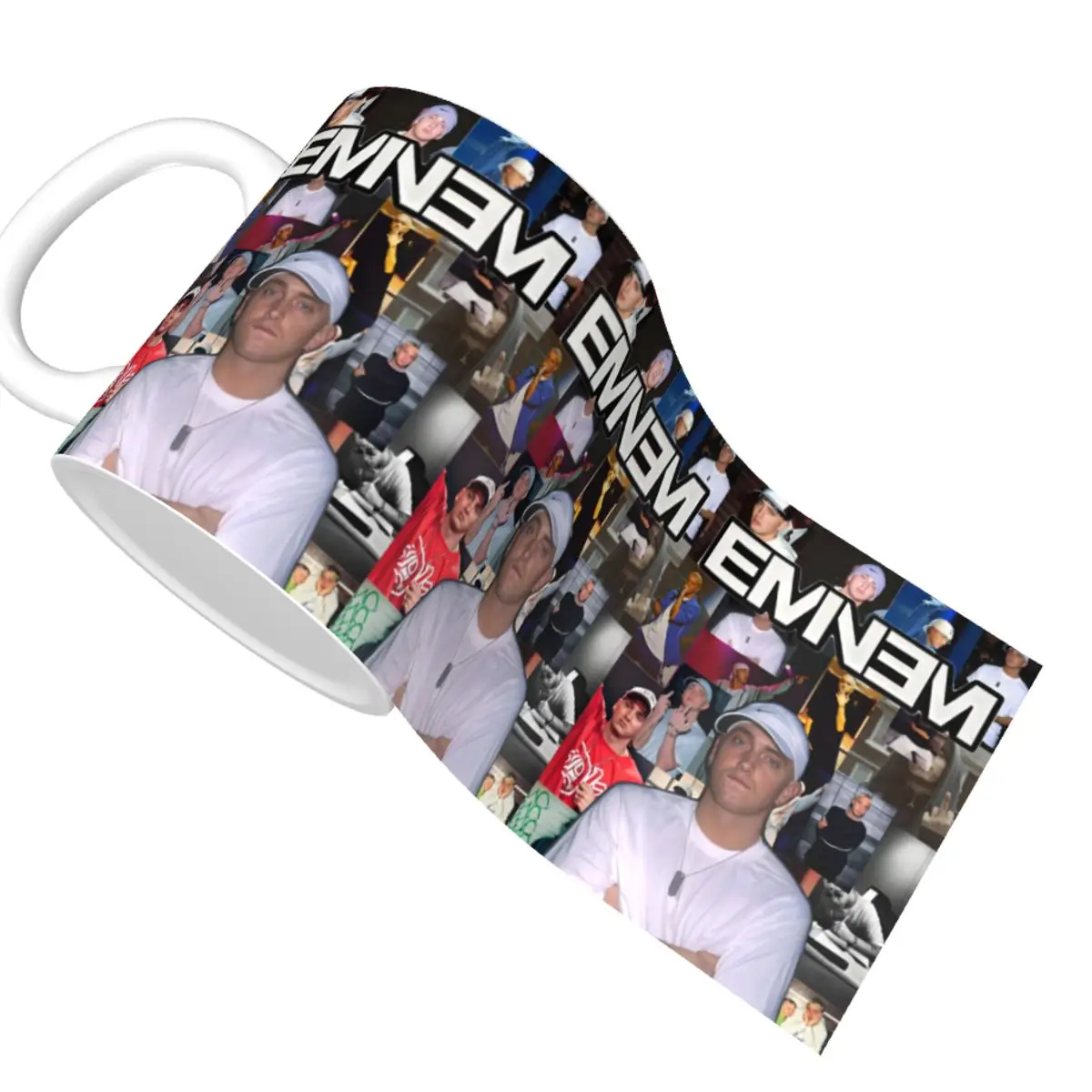 Фото Индивидуальный постер «сделай сам», поп-певец, керамическая кружка E-Eminem, хип-хоп, рэпер, кофейная чашка, креативный подарок №3