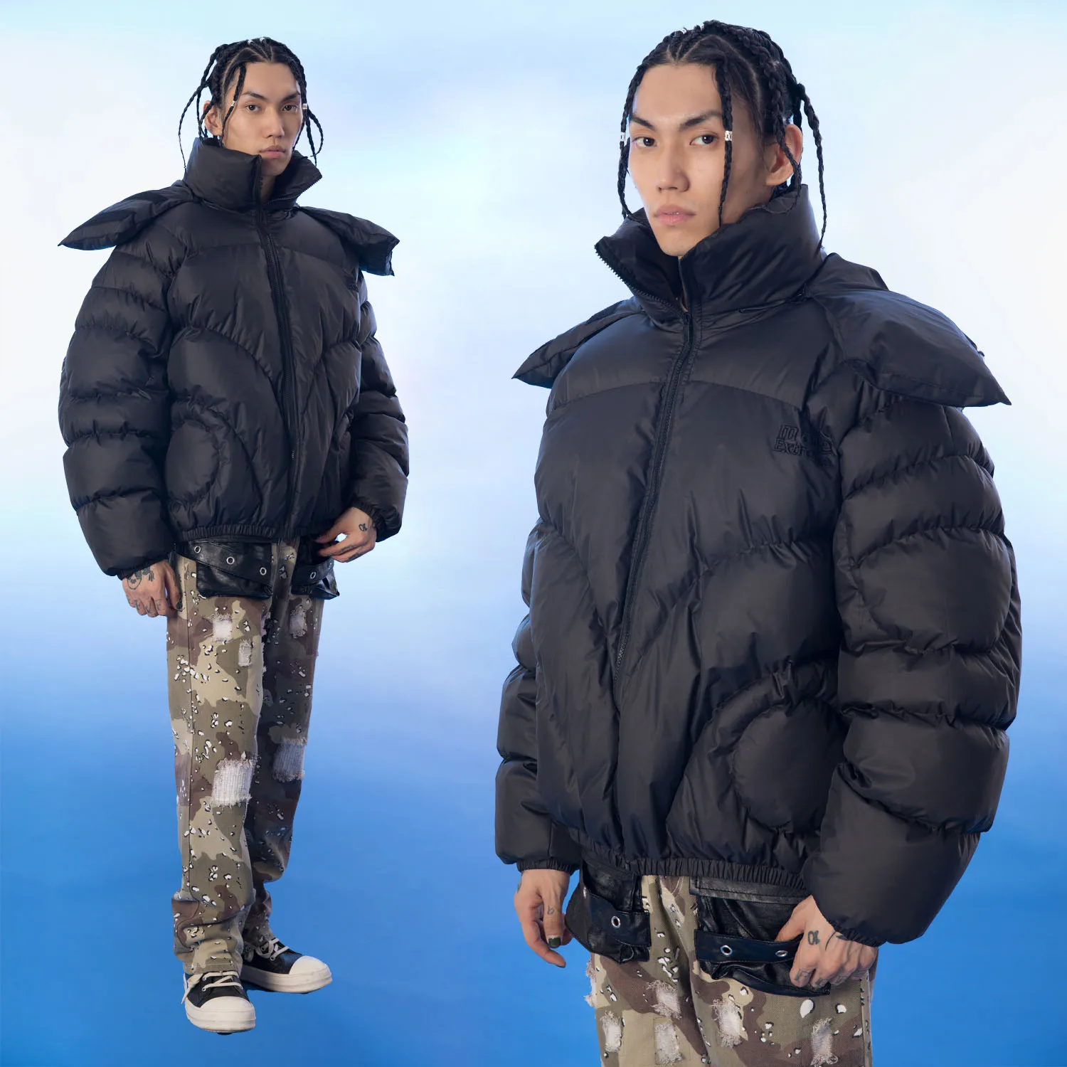Зимняя новая Толстая парка пуховик для мужчин уличная одежда в стиле Харадзюку