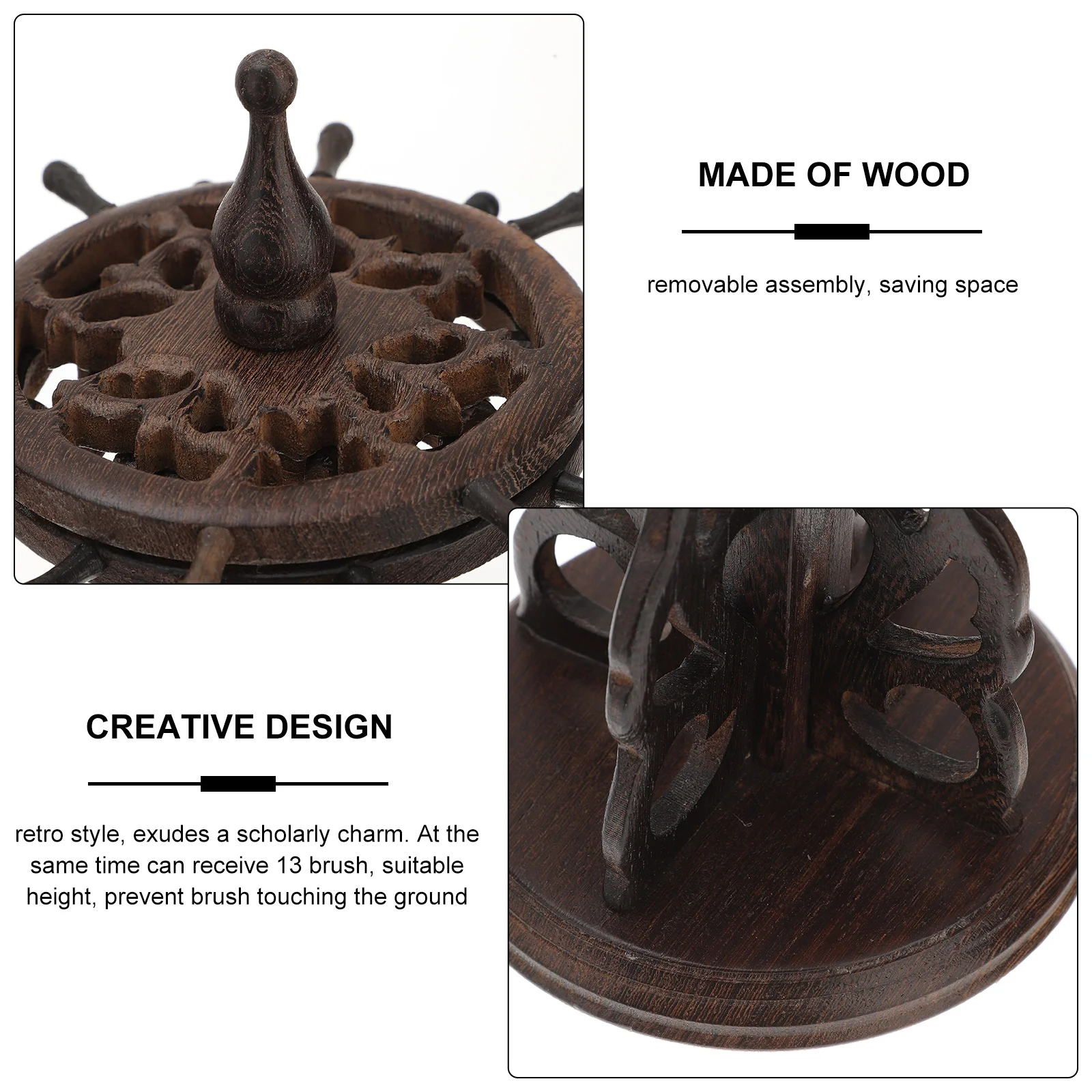 Вешалка для кистей круглая основа ручка канцелярские товары стойка отдыха