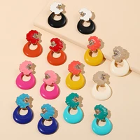 u sun charm drop earring for women girls 2022 luxury tranding young fashion earrings new jewelry for girls gift wholesale