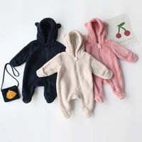 baby onesie baby flannel clothes bag fart clothes foreign style newborn baby long romper romper