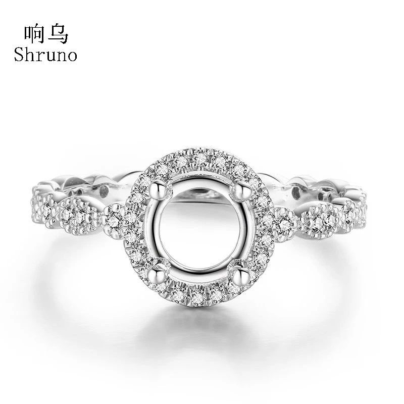 Кольцо из Белого Золота 5 75-6 25 мм с бриллиантами