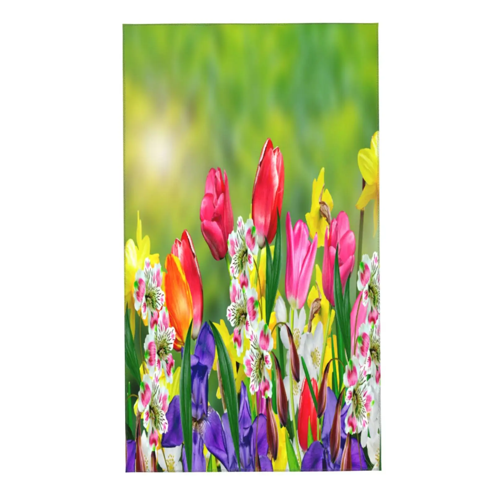 

Face Towel Spring flowers daffodils and tulips Soft Bath Hotel Spa Gym Sport Hand Towelsмахровое полотентце