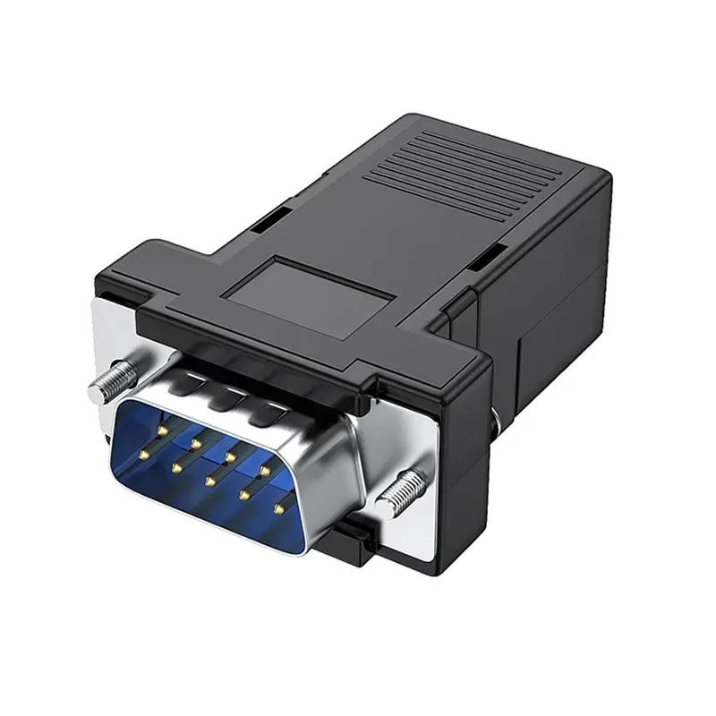 

DB9 RS232 Мужская розетка Соединительные штекеры 9-контактный последовательный порт Головка RS485 Пряжка Корпус Провод Беспаечный COM-разъем Головка порта DB9