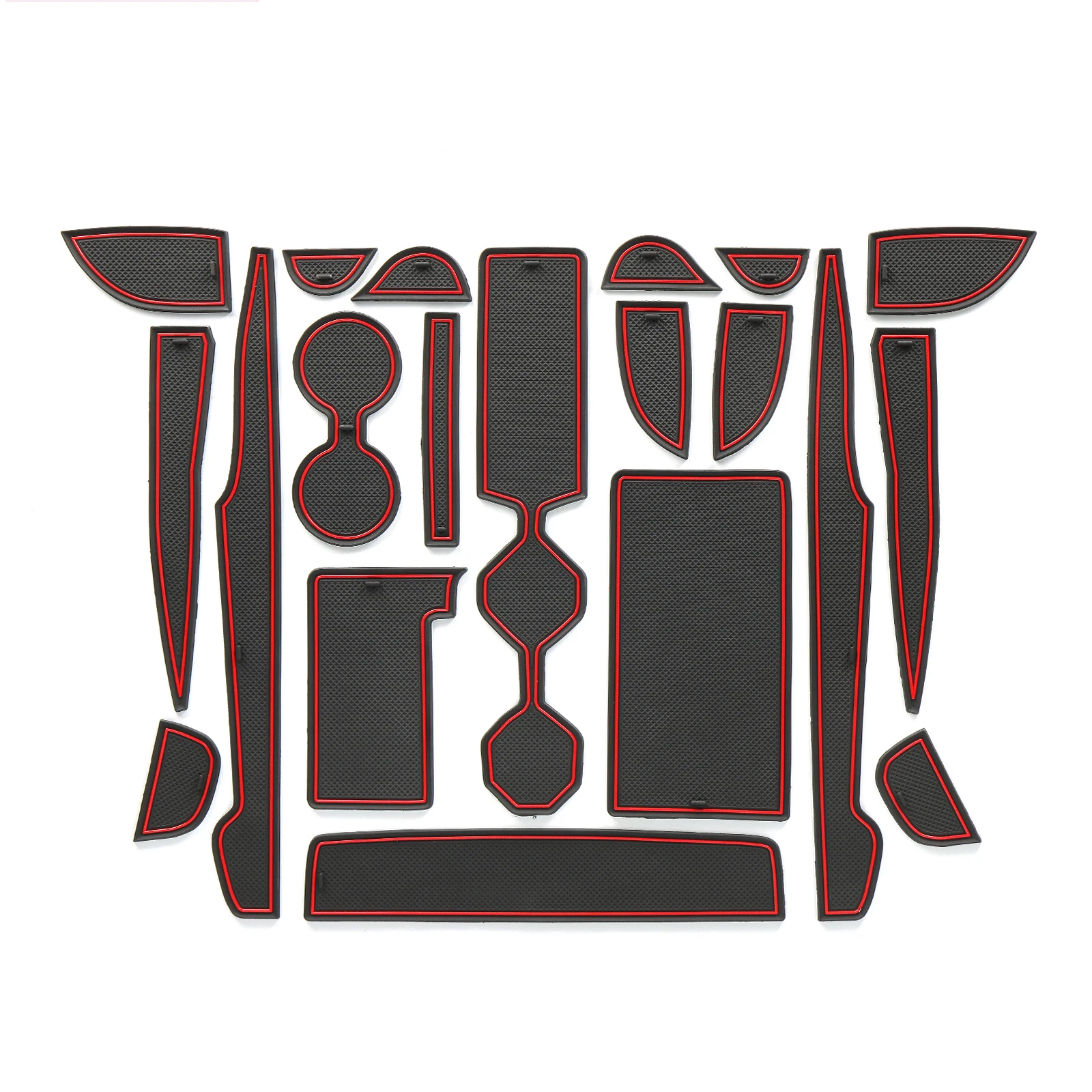 

Для Toyota Camry 9TH 2024 2025 противоскользящий коврик для чашек с прорезями для ворот, нескользящие накладки на дверные чашки, аксессуары для интерьера, 20 шт./компл.