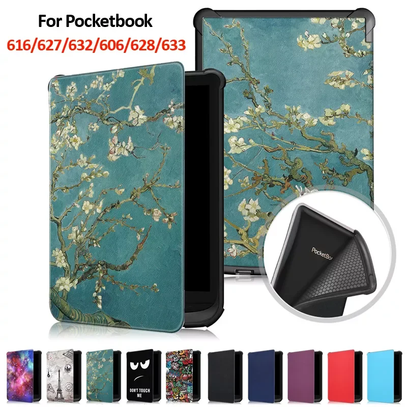 

for Pocketbook 616 627 632 606 628 633 Ereader Sleep Cover for Pocketbook Touch Lux 4 5 /Basic Lux 2/Touch HD 3 Cover Coque