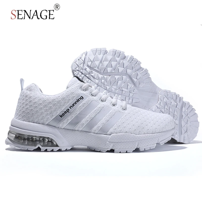 

SENAGE Men Casual Shoes Quality Air Cushion Sneakers Summer Mesh Breathable Sport Running Shoes Tenis Shoes for Men Big Size