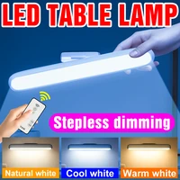 led desk lamp hanging magnetic led table light usb rechargeable light dimming bedroom night lamp for room decor reading lighting