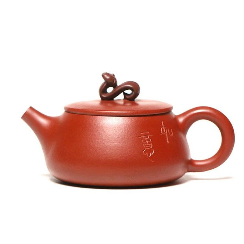

150ml Authentic Yixing Purple Clay Teapots Famous Handmade Stone Scoop Tea Pot Raw Ore Dahongpao Kettle Chinese Zisha Tea Set