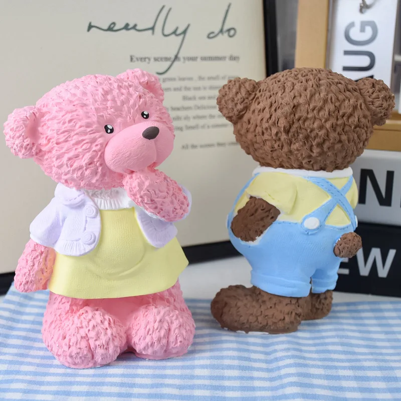 Плюшевый плюшевый мишка свеча силиконовые формы ручная работа ароматерапия