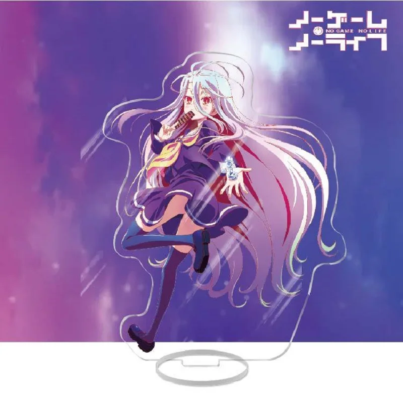 Японское аниме NO GAME LIFE фигурки Shiro Hatsuse Izuna акриловые подставки для косплея модель