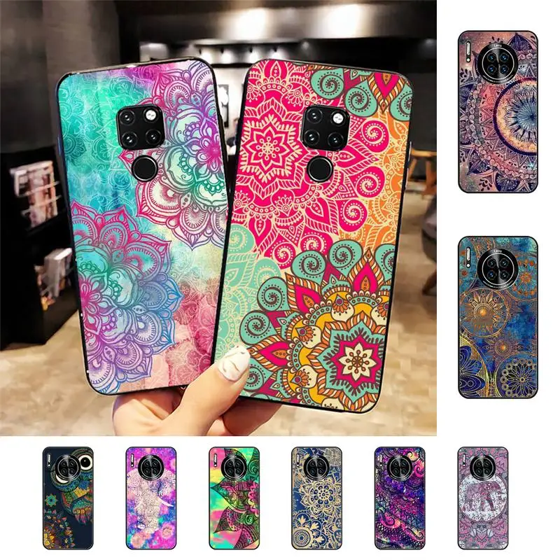 

Mandala Chakra Yoga Phone Case For Huawei Nova 3I 3E mate 20lite 20Pro 10lite Luxury funda case