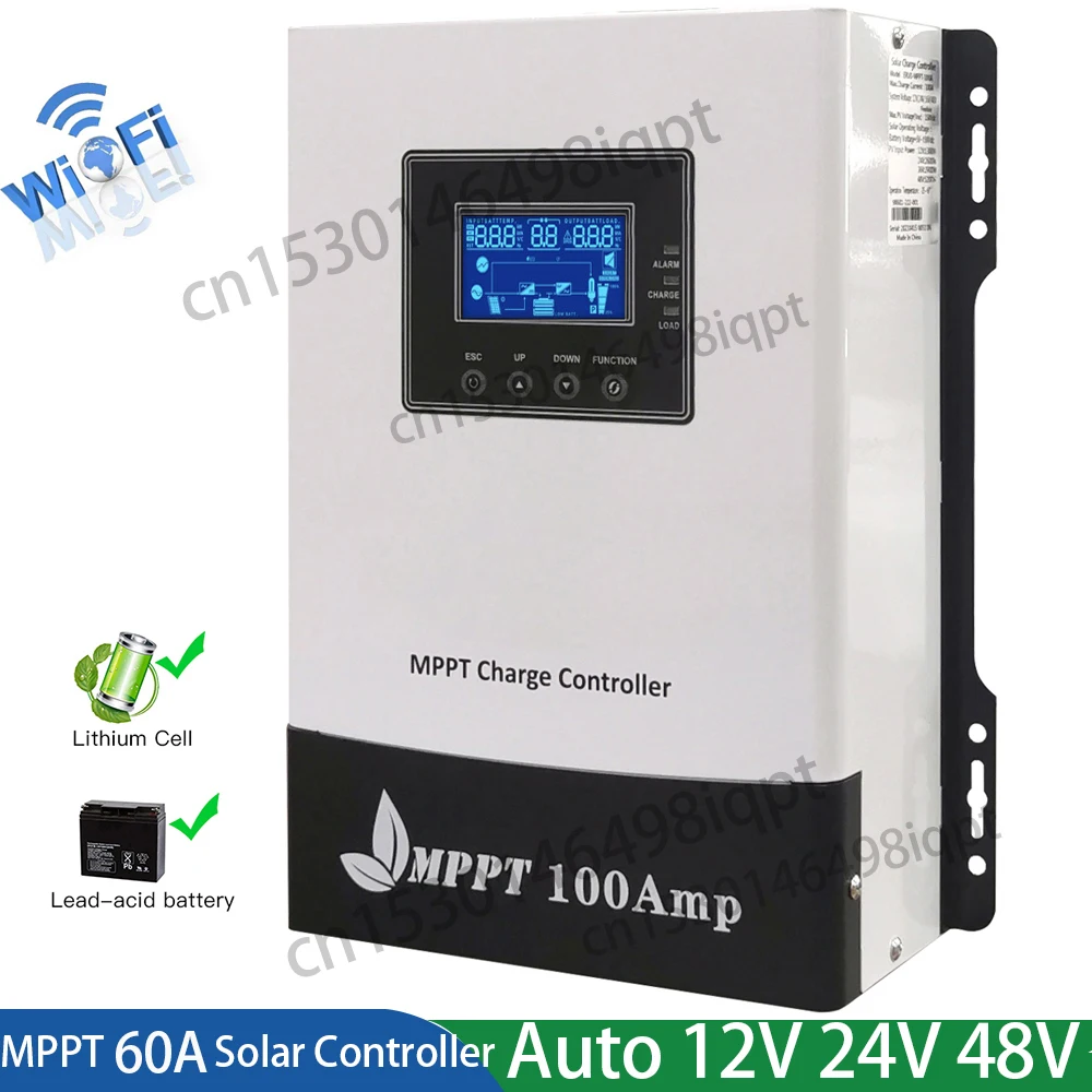 

Контроллер солнечного заряда с функцией Wi-Fi RS485 для литиевых свинцово-кислотных батарей 12 В, 24 В, 48 В, 96 в