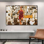 Аниме Slam Dunk Холст Плакаты и принты настенная живопись мальчик Фотография стена спальни, декоративный ROS домашний Декор (без рамки)