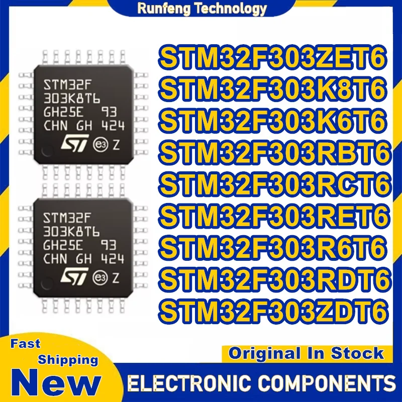 5P STM32F303ZET6 STM32F303ZDT6 STM32F303K8T6 STM32F303K6T6 STM32F303RBT6 STM32F303RCT6 STM32F303RET6 STM32F303R6T6 STM32F303RDT6 (art.: 3920dd024192e) - 3920dd024192e