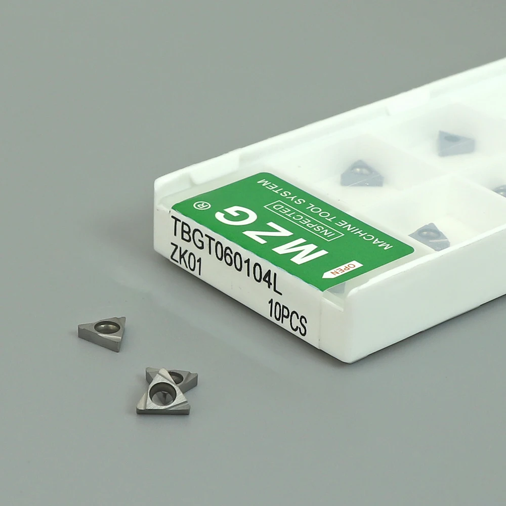 

MZG 10 шт. TBGT060101 TBGT060102 TBGT060104 твердосплавные вставки лезвие алюминиевый токарный металл STUBR карбид TBGT