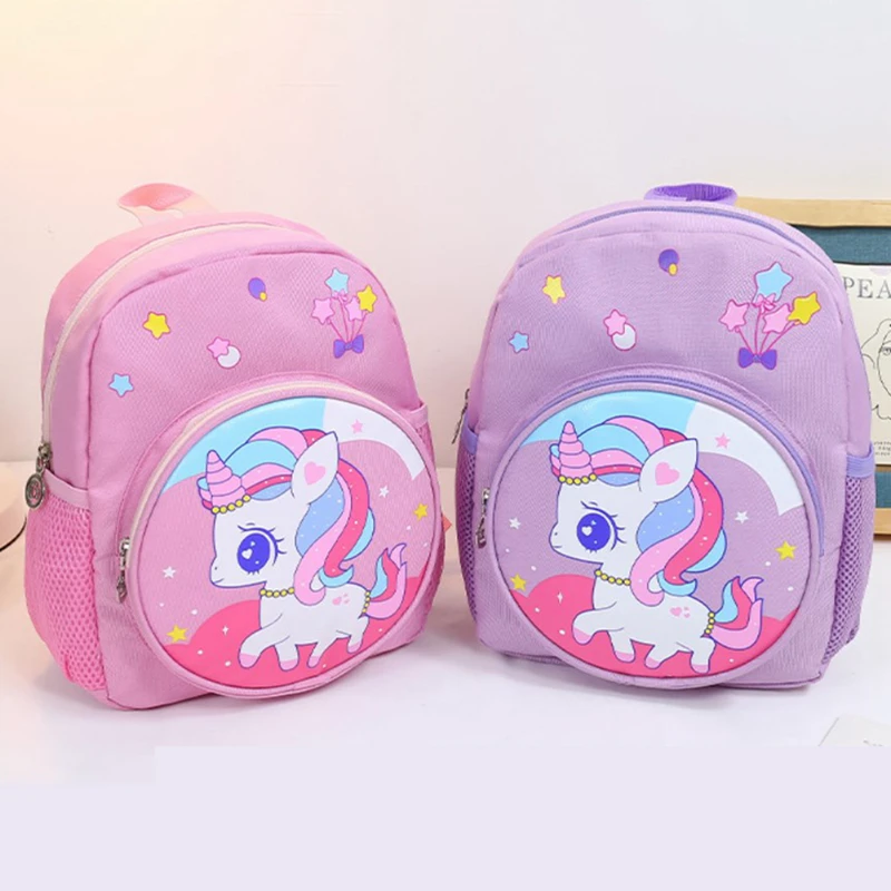 Рюкзак с 3D мультипликационными животными для детей милый Единорог малышей
