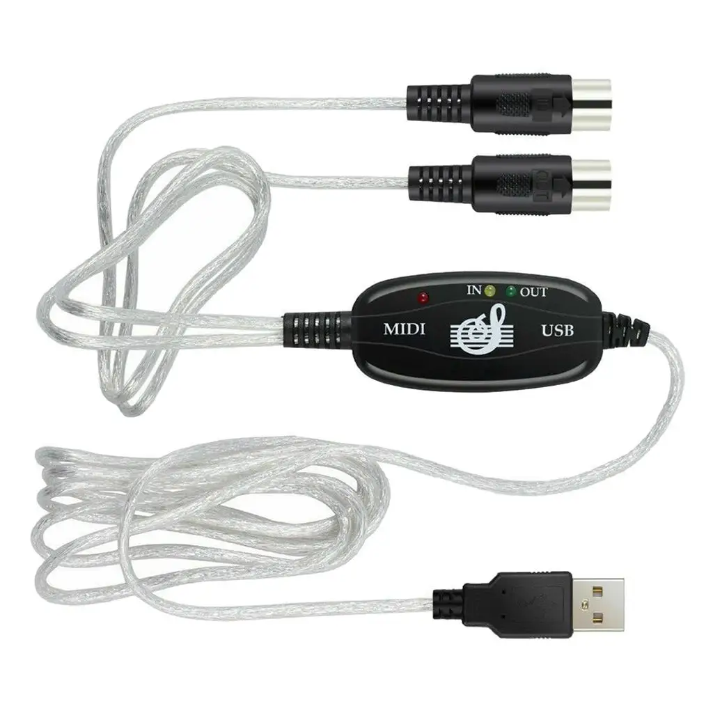 USB-интерфейс к MIDI-конвертеру адаптер для клавиатуры 7/8/10