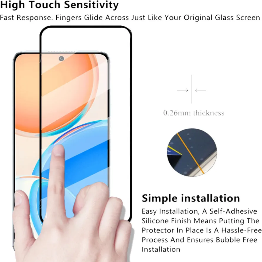 Honor X8 Glass Lens Film for Huawei P Smart 2021 2020 Protective Glass Honor Magic 4 Lite X7 X 8 Screen Protector Honor-50-Lite