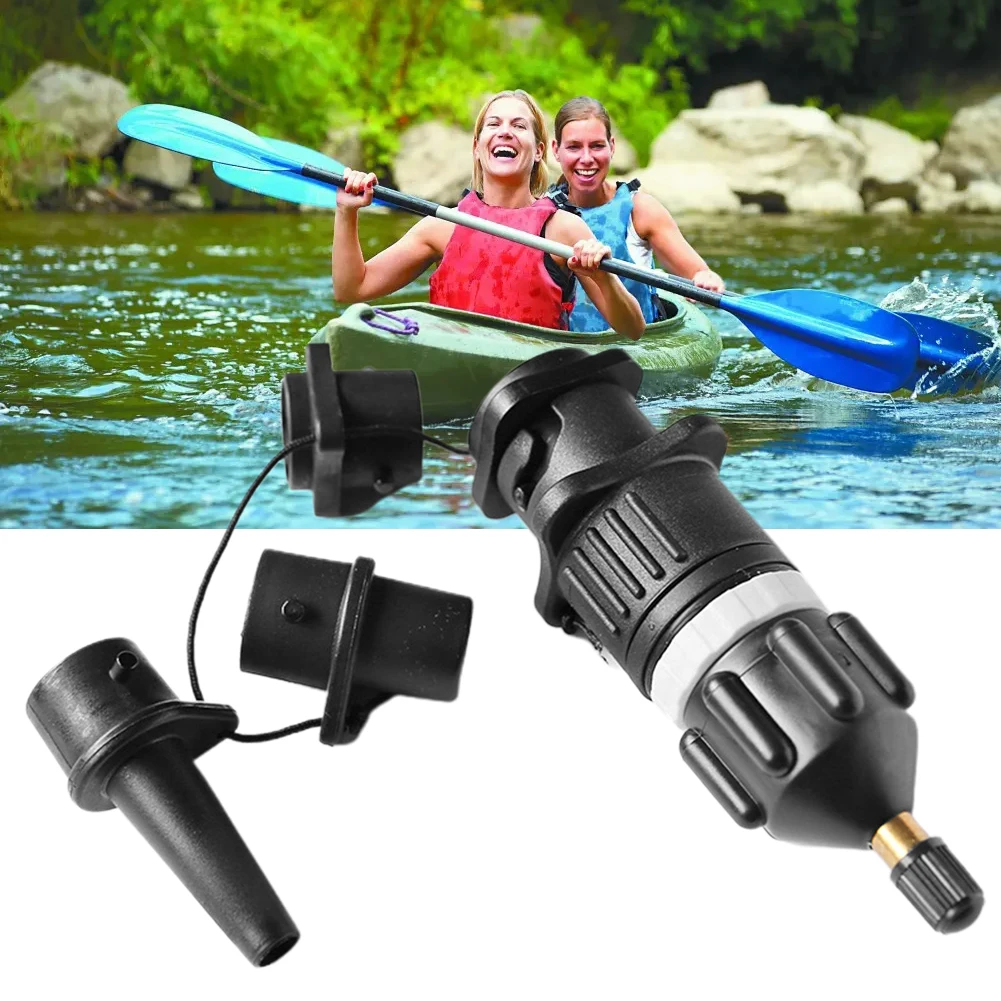 

5pcs Valve Adapter With Air Nozzle Set 7.8 X 3.4cm 30mm 90g Kayak Paddle Board Compressor Copper Plastic Boat Accessories
