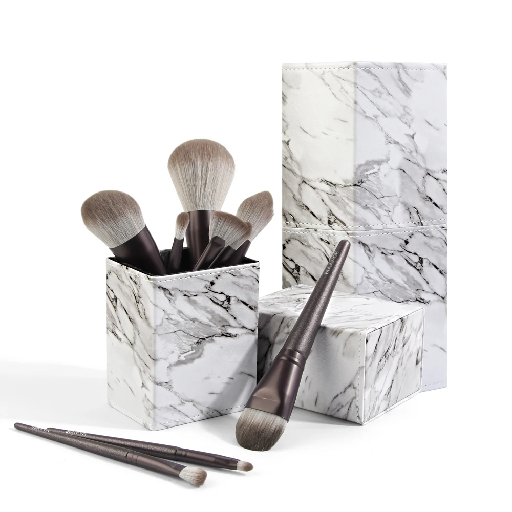 

MAANGE Makeup Brushes Holder PU Leather Travel Cosmetic Bag Case Organizer Brushes Pens Tube Cup Container Solid Cosmetic Tool