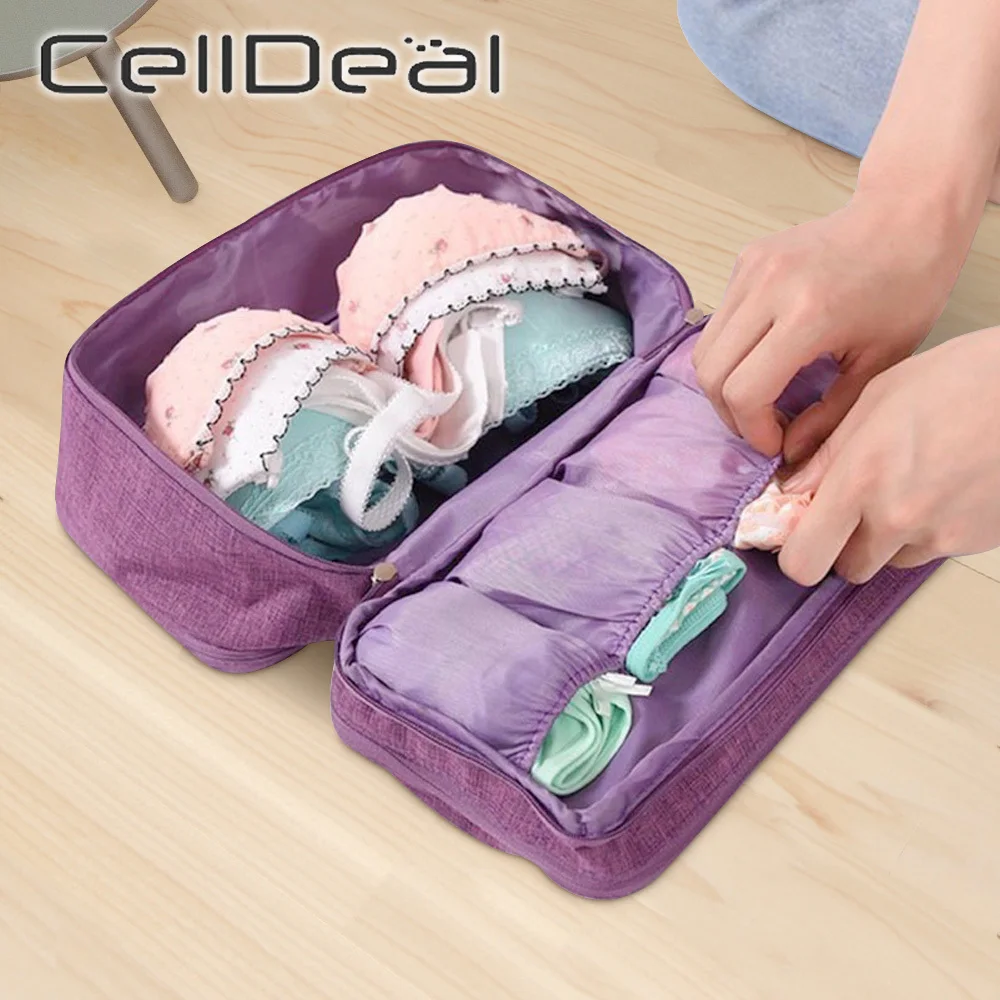 

Underwear Storage Bag Cosmetics Makeup Travel Organizer Socks Panties Bra Pouch Waterproof Portable Oxford Cloth Organize Bags
