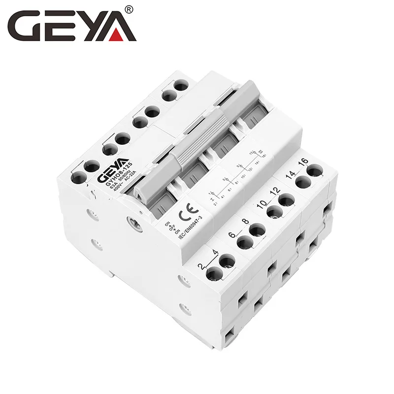 Двойной ручной переключатель GEYA GYHO8 4P 40A 63A 100A 125A блокировка автоматический