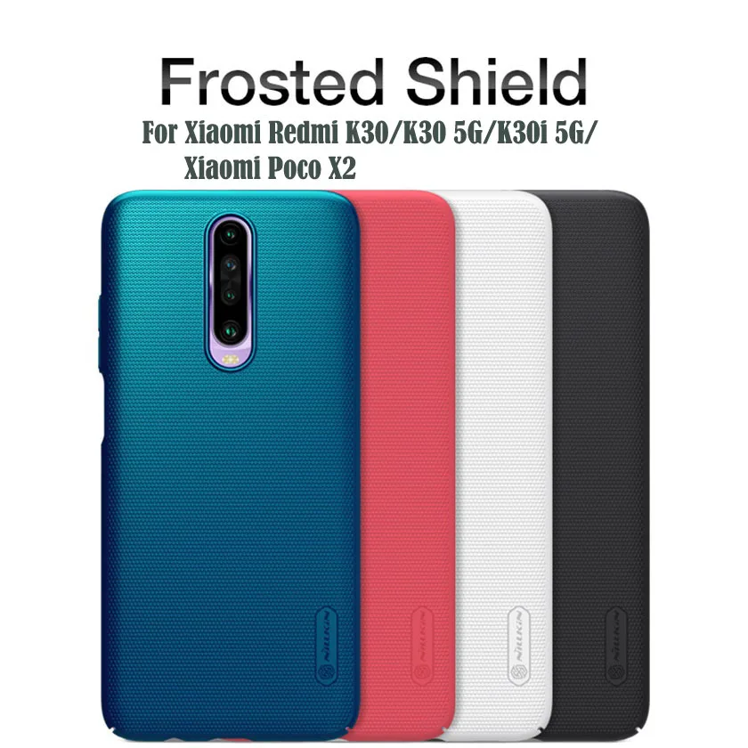 For Xiaomi Poco X2 Poco F2 Pro Case Nillkin Frosted Shield Hard PC Phone Protector Back Cover for Redmi K30 Pro K30 5G K30i 5G