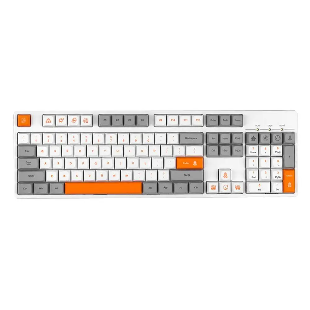 

130keys Happy Planet Keycaps XDA Profile Keycaps PBT DYE-Sub Mechanical Keyboard Key