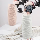 Имитация керамической вазы домашний декор Небьющийся цветочный горшок скандинавский Декор для дома пластиковая ваза для цветов современные декоративные вазы
