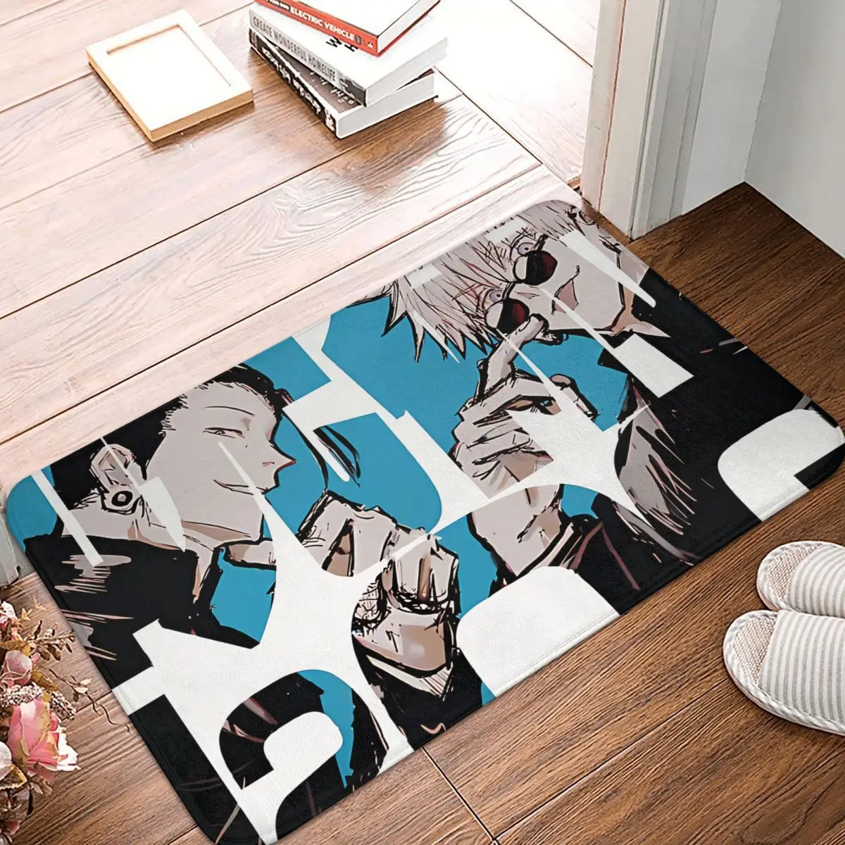 

Jujutsu Kaisen Anti-Slip Doormat Living Room Mat Friends Hallway Carpet Welcome Rug Bedroom Decorative