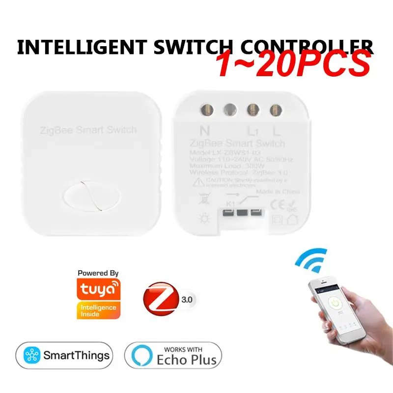 

Tuya ZigBee 3.0 Smart Switch Relay Module 1 Gang Remote control work with Alexa Google Home