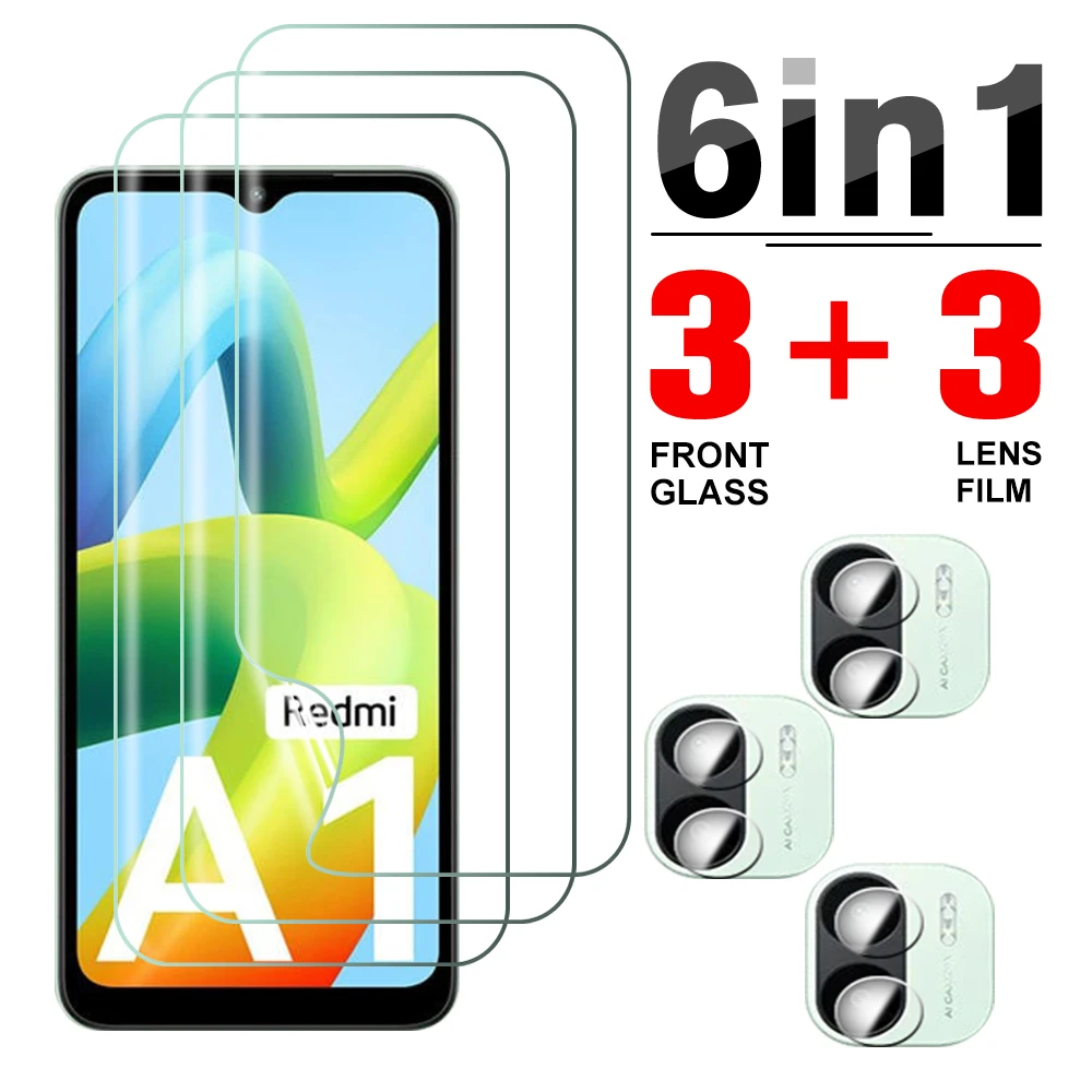 

6 в 1 Гидрогелевая мягкая пленка для Xiaomi Redmi A1 4G 6,52 дюйма Защита объектива камеры Redmy A 1 1A redmia1 защитная пленка полное покрытие