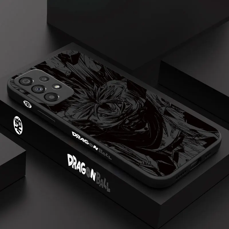 

DBZ Goku Broly Vegeta Phone Case for Samsung Galaxy A14 A13 A12 A21S A03 A03S A02s A04 A11 Original Liquid Silicone Soft Cover