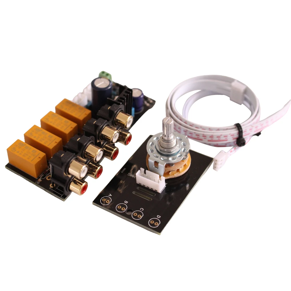 

Audio Signal Selector Relay Boards Control Part Stable RCA Input Source Switching Amplifier Board Controller Fitting