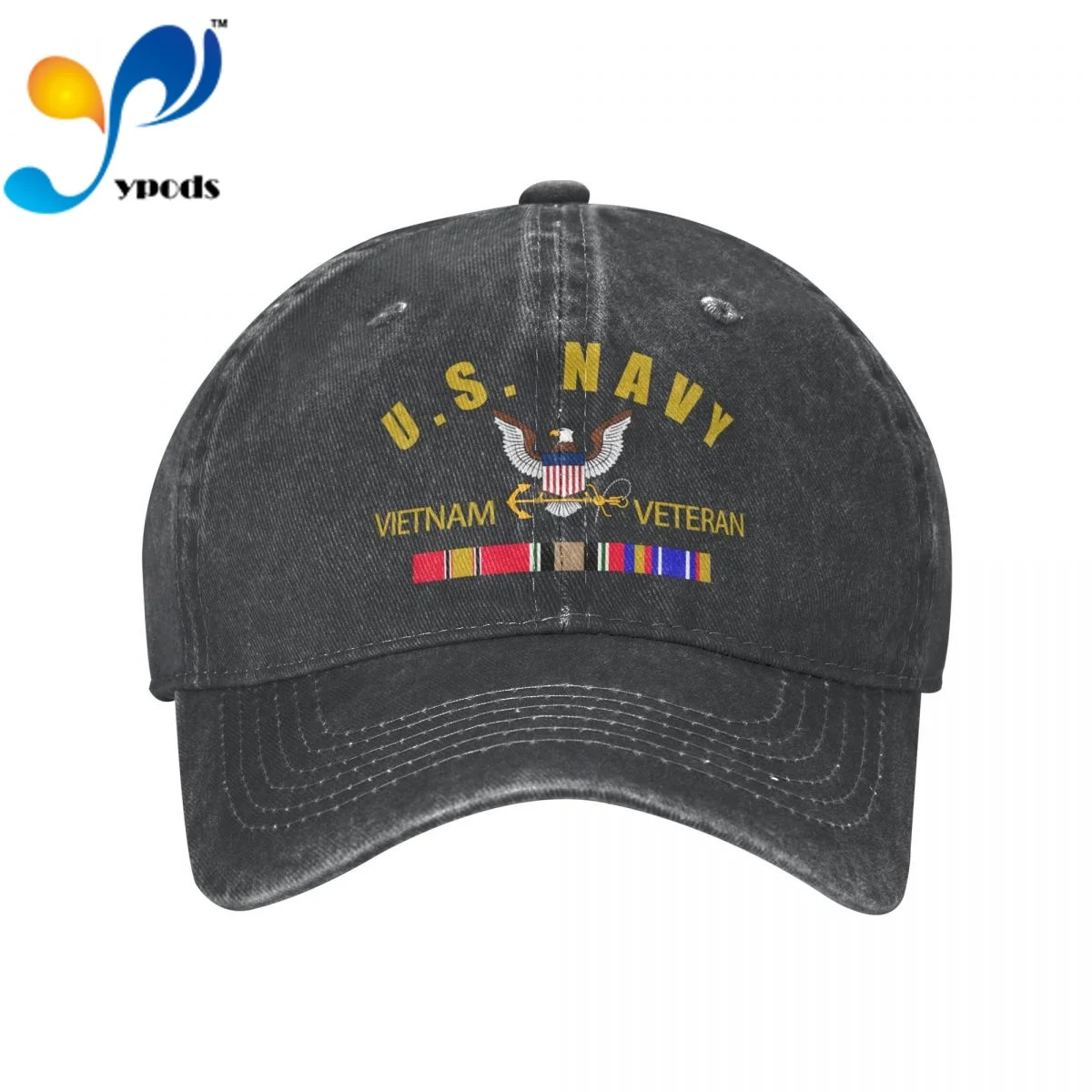 

United States Army Vietnam Veteran Insignia With Ribbon Black Patch Cotton Cap Gorras Snapback Caps Baseball Caps Casquette Hat