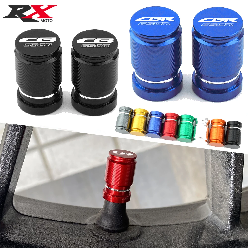 

For Honda CB650R CBR650R Universal High Quality Motorcycle Tire Valve Air Port Stem Cover Cap Plug CNC Aluminum Accessories
