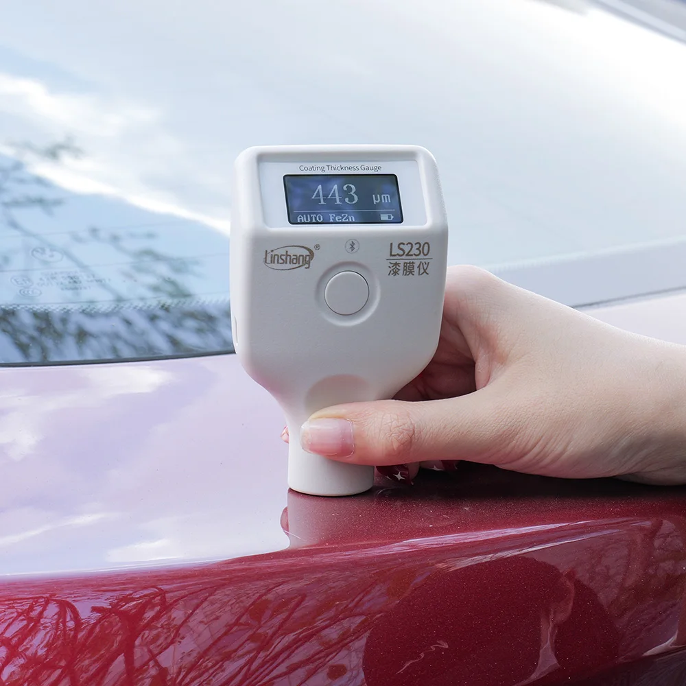 Устройство для проверки толщины лакокрасочного покрытия автомобиля LS230 цифровой