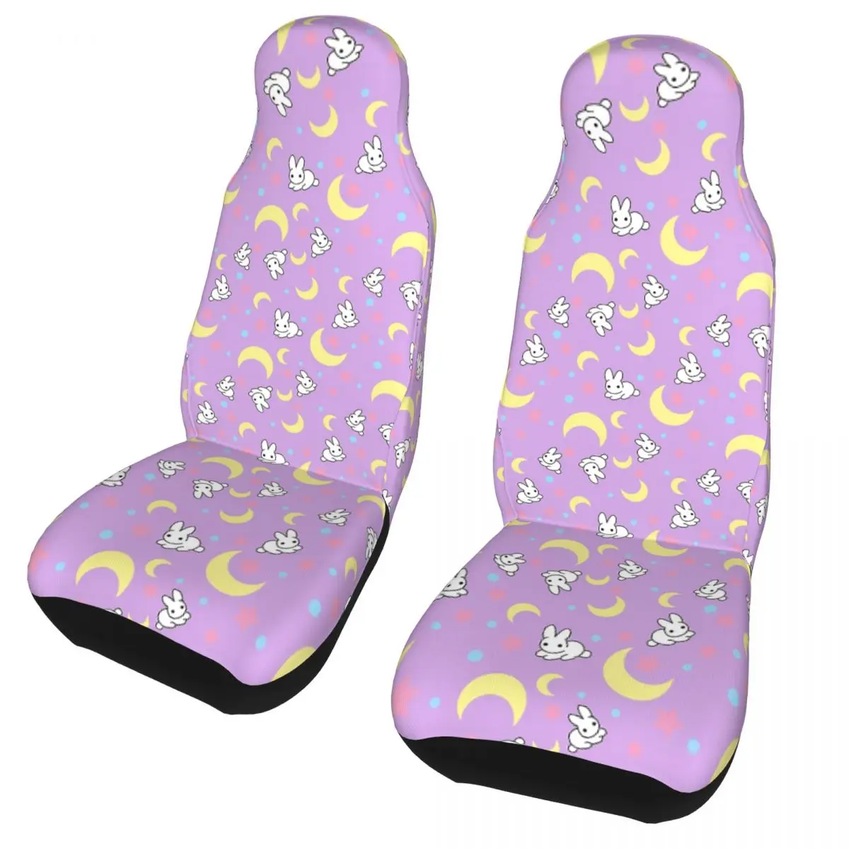 

Moody Rabbits Moon Universal Car Seat Cover Auto Interior Suitable All Kinds Models Luna Car Seat Protector Polyester Fishing