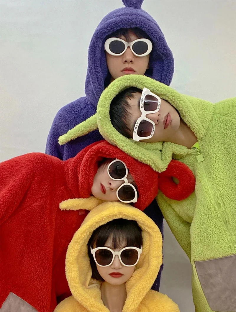 Костюм-кигуруми фланелевый унисекс Пижама-комбинезон для взрослых теплая зимняя