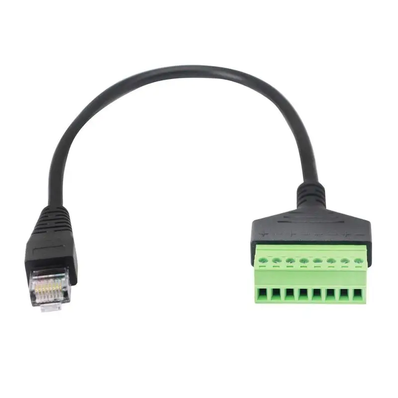 

8-жильный Удлинительный шнур 30 см, разъем для телефона на Ethernet-адаптер, терминал передачи, кабель с отверстием для винта для стационарного телефона