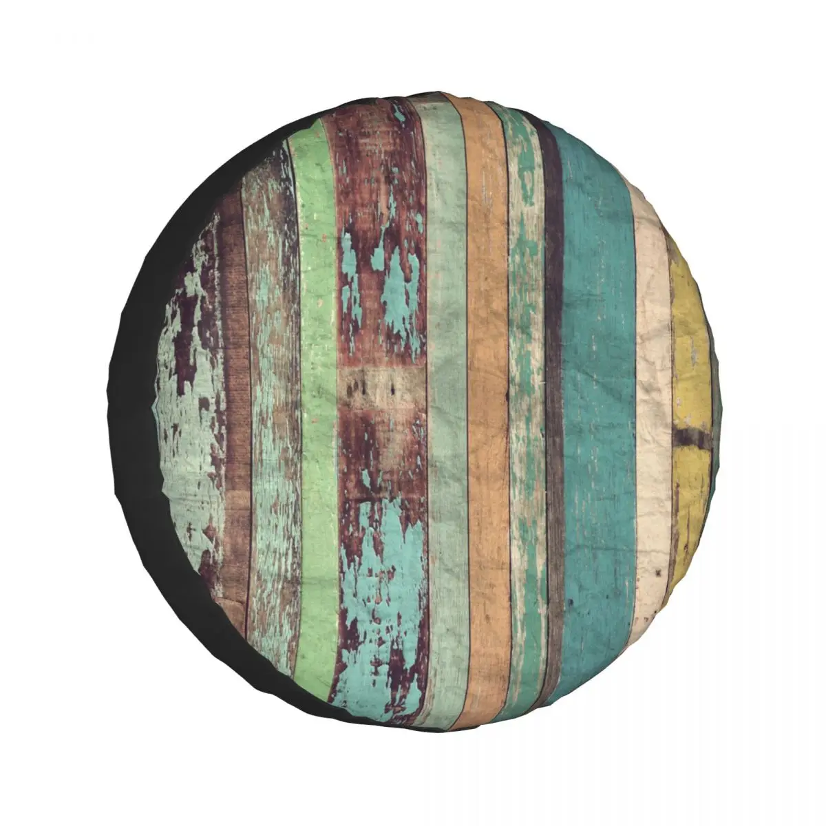 

1pcs Universal Car Spare Tire Covers Case Auto Wheel Tires Vintage Rustic Wood Vehicle Tyre Waterproof Polyester Bag