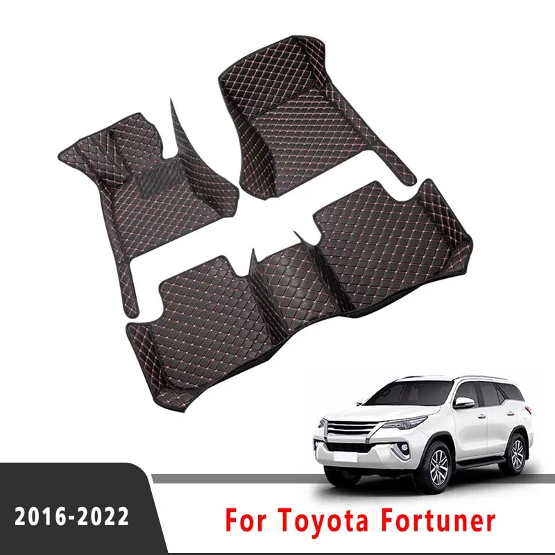 

Автомобильные коврики для Toyota Fortuner 2023, 2022, 2021, 2020, 2019, 2018, 2017 (5 мест), автомобильные аксессуары, ковер, крышка, внутренняя часть