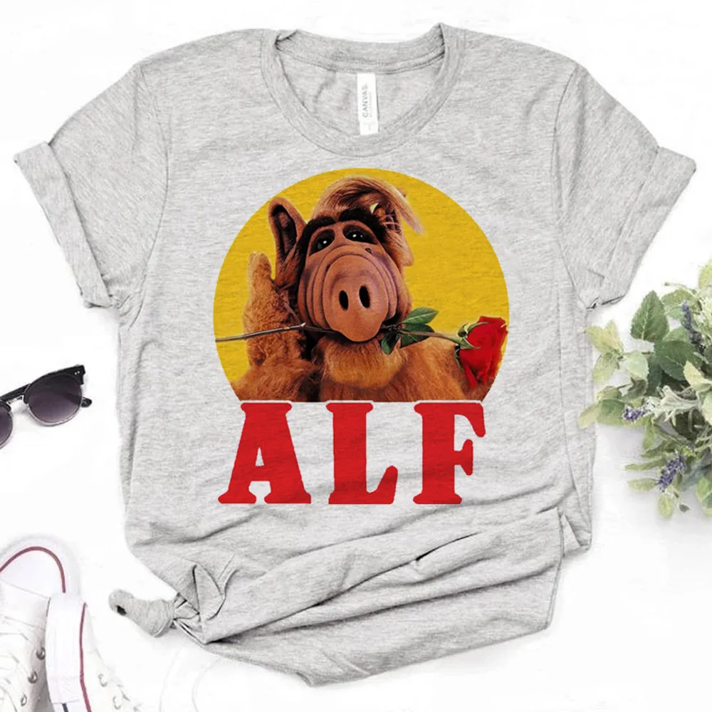 Топ Alf женская уличная одежда Манга летние футболки в стиле Харадзюку 1920-х