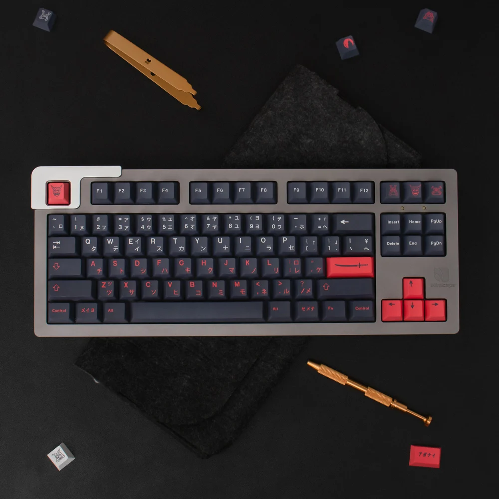 

GMK Bushido 137 Keys PBT Keycaps Key Cap Cherry Profile DYE Sublimation MX Cross Axis Switch for Mechanical Keyboard 61 68 87 98