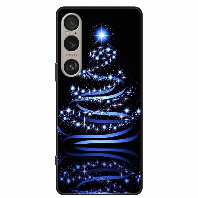 Рождественские чехлы для телефонов Sony Xperia 10 V 5G мягкий силиконовый чехол IV Xperia10 II