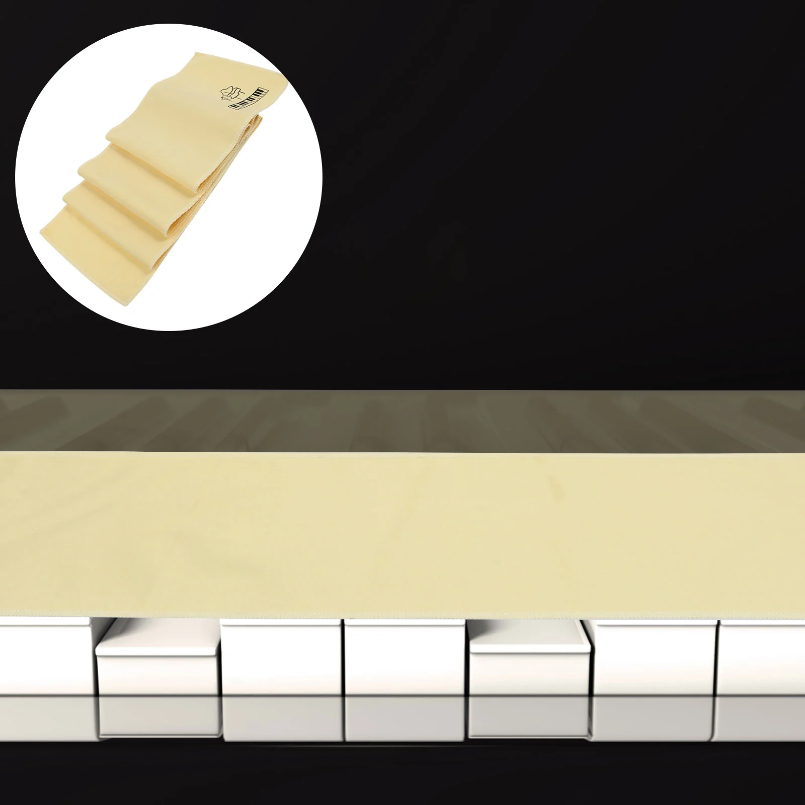 

Piano Keyboard Cover for Electric Digital Piano Cover Elastic Instrument Cloth Yellow