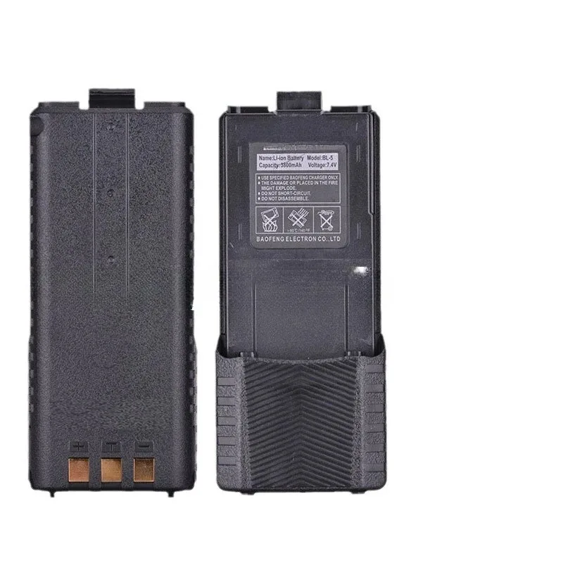 Аккумулятор Li-Ion 2800 мАч3800 мАч для рации Baofeng с быстрой зарядкой USB Type-C, улучшенная версия BL-5 для BFUV5R5RA5RB (art.: 3920da1fb920f) - 3920da1fb920f